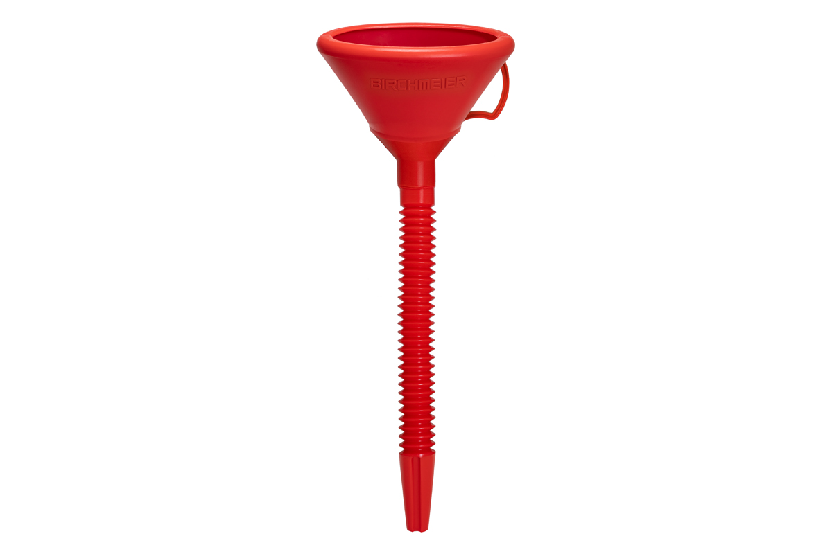 Entonnoir S19, ovale, rouge 19x12.5 cm, hauteur 38 cm